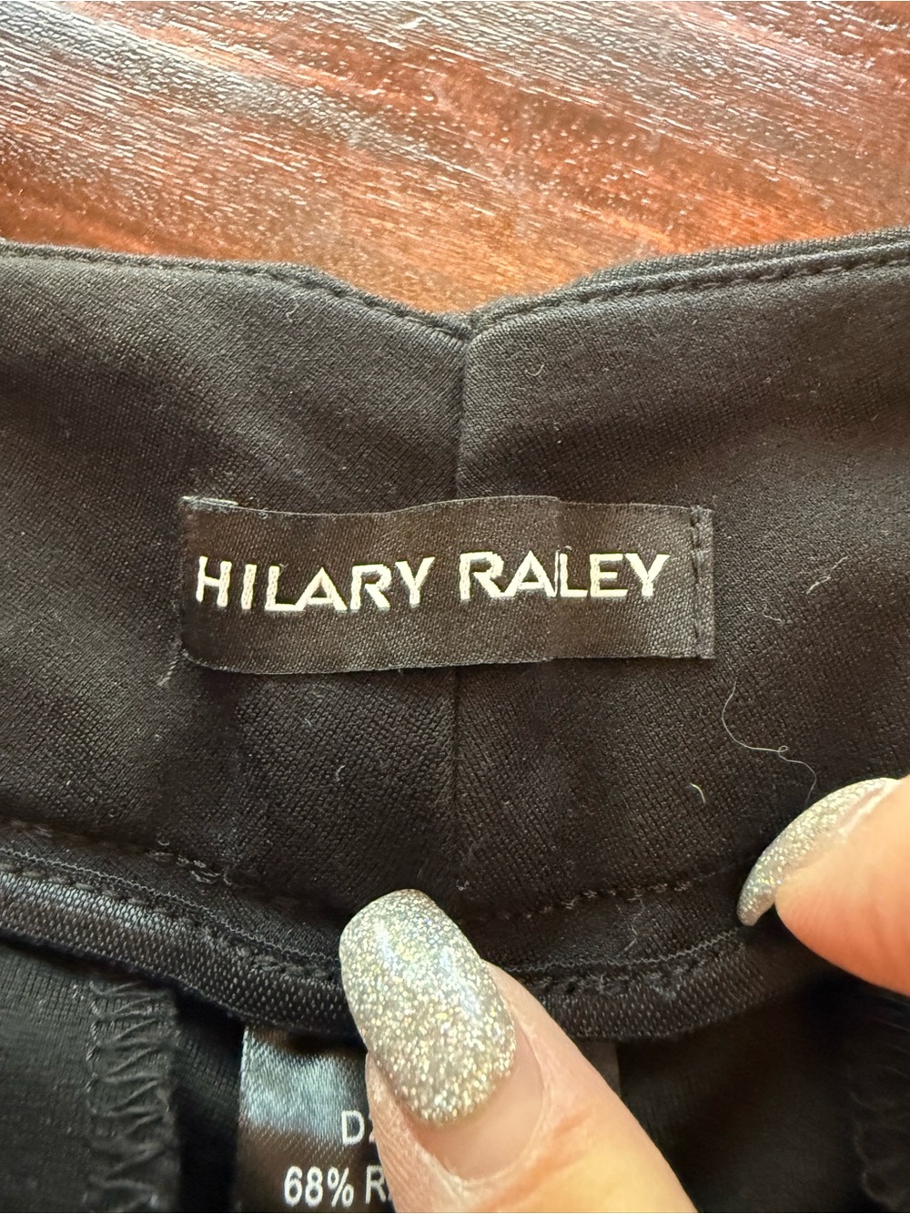 Hilary Radley Black Stretch Slim Leg Dress Pants Size L/G - Picture 3 of 5
